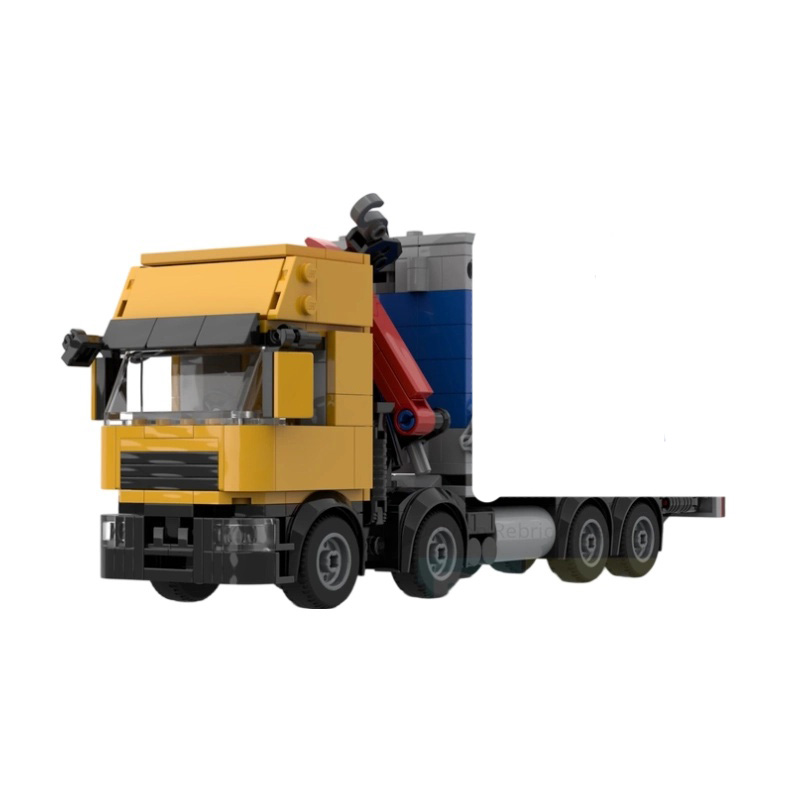 Vehicle Heavy Equipment - Ciężki ciężarowiec z dźwigiem MOC, klocki