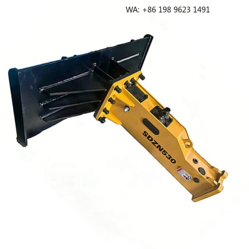 Skid Steer Loader - Wytrzymały hydrauliczny młot do rozdrabiania skał,