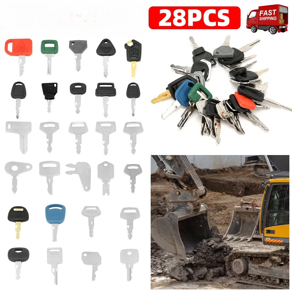 Heavy Equipment Keys Master Set - 28 kluczy do koparek, zestaw głównych