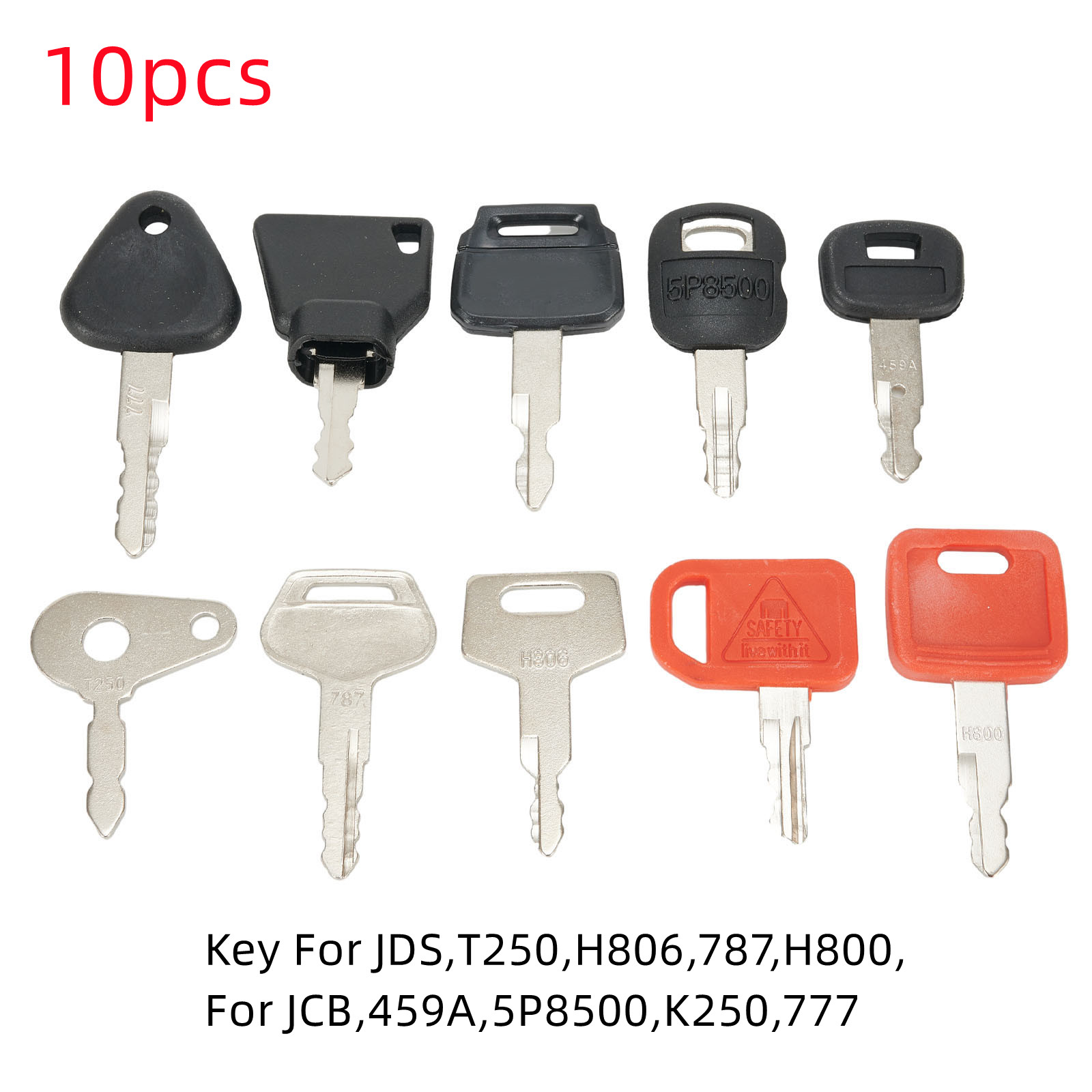 Heavy Equipment Keys Master Set - 10-KIELOWY ZESTAW Klucz główny Zestaw zapłonowy