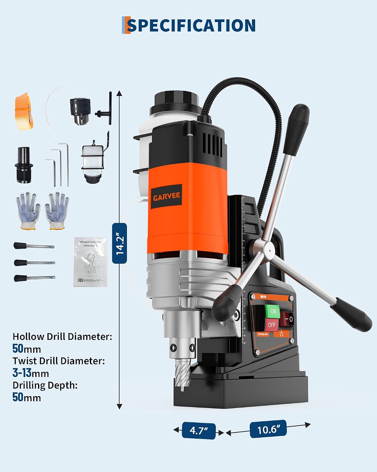 Wiertarka magnetyczna 1650W –  – Magnetic Drill Press recenzja i cena