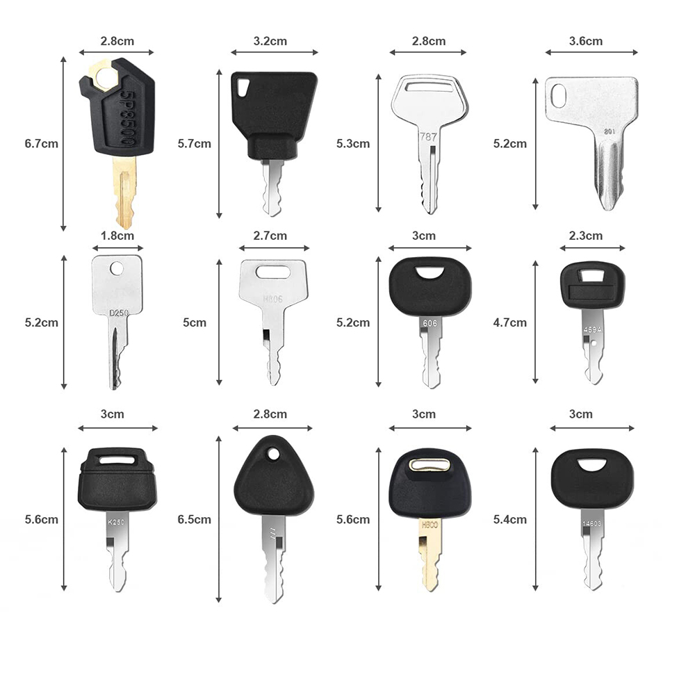 Zestaw 12 kluczy zapłonowych d – Heavy Equipment Keys Master Set recenzja i cena