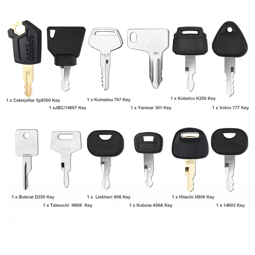 Zestaw 12 kluczy zapłonowych d – Heavy Equipment Keys Master Set recenzja i cena