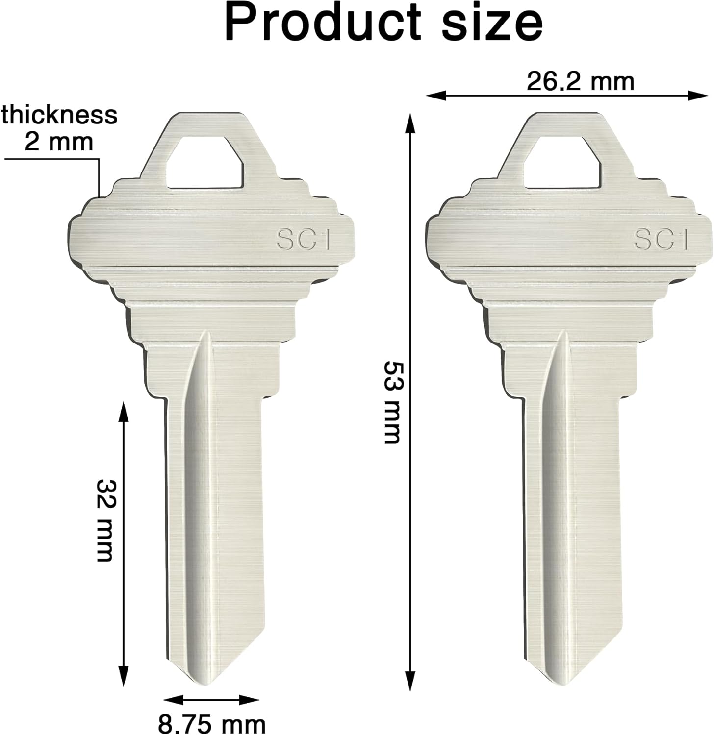 Puste klucze SC1, standardowe  – Heavy Equipment Keys Master Set recenzja i cena